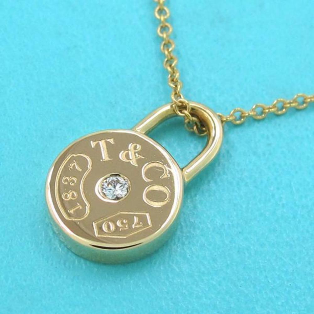 Tiffany 1837 Round Lock Necklace Diamond